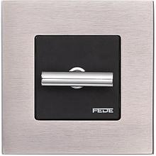 Рамка SOHO на 1 пост гор./верт., цвет Brushed Nickel, 85х85 мм
