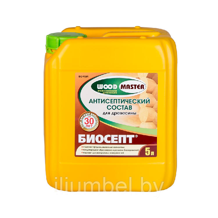 "Биосепт" водный антисептик от насекомых и грибков для древесины 5л