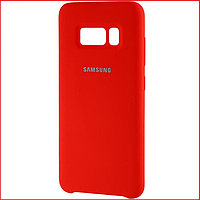 Чехол- накладка для Samsung Galaxy S8 SM-G950 (копия) Silicone Cover красный, фото 1
