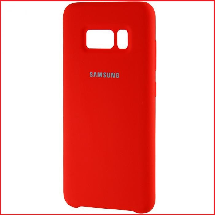 Чехол- накладка для Samsung Galaxy S8 SM-G950 (копия) Silicone Cover красный, фото 1