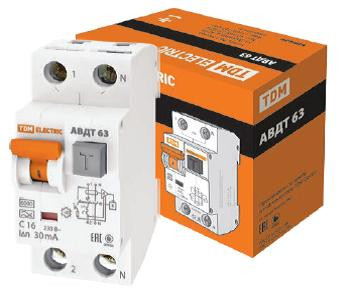 Автоматические выключатели дифференциального тока АВДТ63, АВДТ32 C
