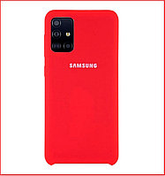 Чехол-накладка для Samsung Galaxy A51 (копия) SM-A515 Silicone Cover красный