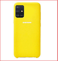 Чехол-накладка для Samsung Galaxy A51 (копия) SM-A515 Silicone Cover желтый