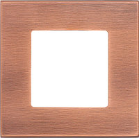 Рамка SOHO на 3 пост гор./верт., цвет Brushed Copper 85х161 мм