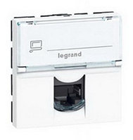 Розетка интернет RG45 категория 5E UTP белая 076554 Legrand Mosaic