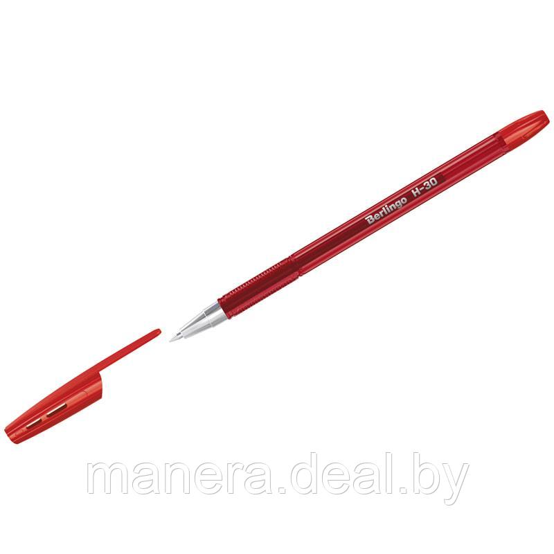 Ручка шариковая Berlingo "H-30" красная, 0,7мм - фото 1 - id-p116982570