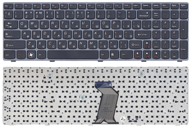 Замена клавиатуры в ноутбуке Lenovo Z580 - фото 1 - id-p7030516