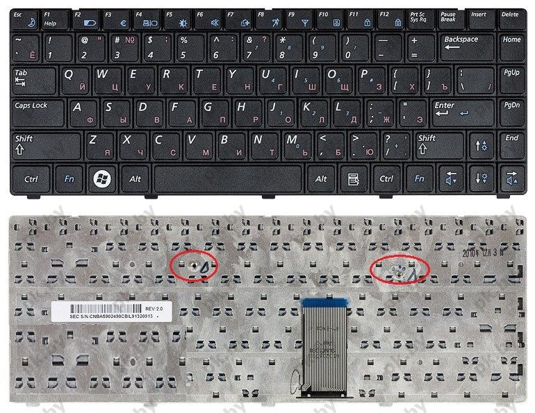Замена клавиатуры в ноутбуке SAMSUNG R420 R423 R425 R428 R429 - фото 1 - id-p7030557