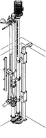 Подъемная стойка из нержавеющей стали 100/100 / 4x6 м, глубина до 4,4 м. Lift pole 100/100/4x6m stainless