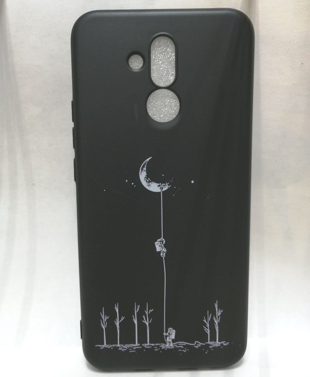 Чехол-накладка для Huawei Mate 20 Lite / SNE LX-21 (силикон) черный с принтом