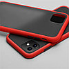 Чехол-накладка New Series для Apple Iphone Xs (силикон+пластик) серый с красным