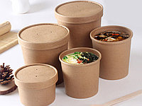 Упаковка для супов, каш, мороженого с картонной крышкой ECO Soup (нажмите чтобы увидеть полный список))