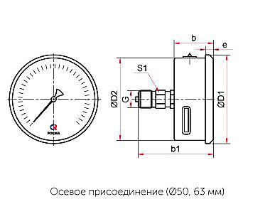 Манометр виброустойчивый ТМ-220Т