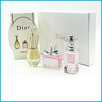 Подарочный набор духов Dior 3 аромата в мини-флаконах по 30 мл.