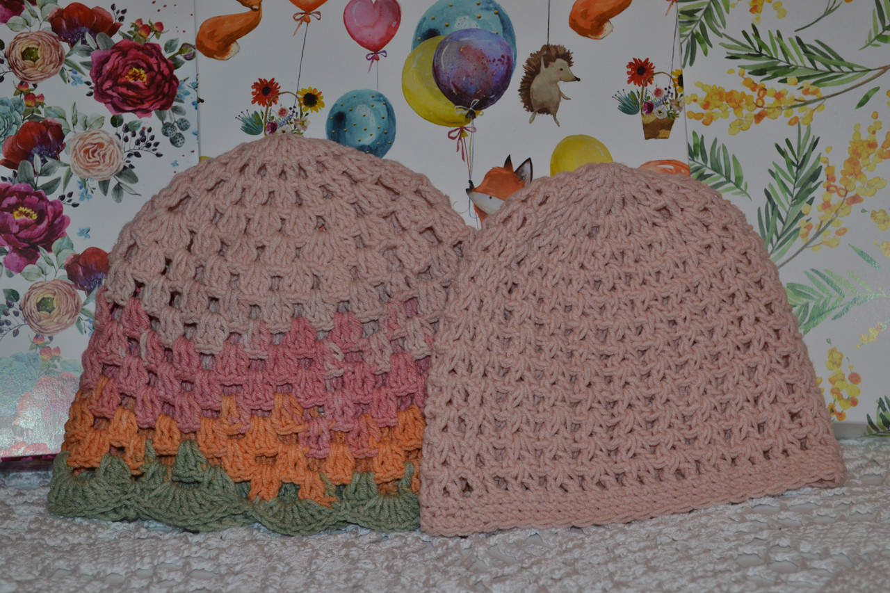 Подарочный набор из двух шапочек для новорожденной - фото 2 - id-p117058764