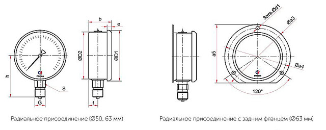 Манометр виброустойчивый ТМ-320Р