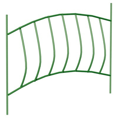 Заборчик садово-парковый "Волна" (5 секций по 66 см)