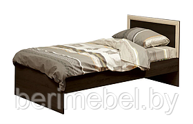 Кровать "Фриз" 90 см 21.55 (венге/дуб линдберг) Олмеко