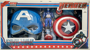 Игровой набор "Капитан Америка", фигурка+маска+ щит, арт. CB79831