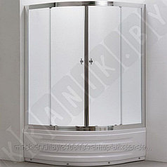 Душевая кабина Belezzo НХ 514 80x80 см хромированная, рифленое стекло (HX514)