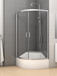 Душевая кабина New Trendy VARIA 2Д R55 90x90x165 полукруглая (K-0213)