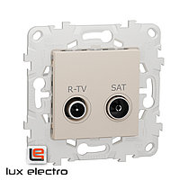 Розетка R-TV/ SAT UNICA NEW Schneider Electric, бежевый