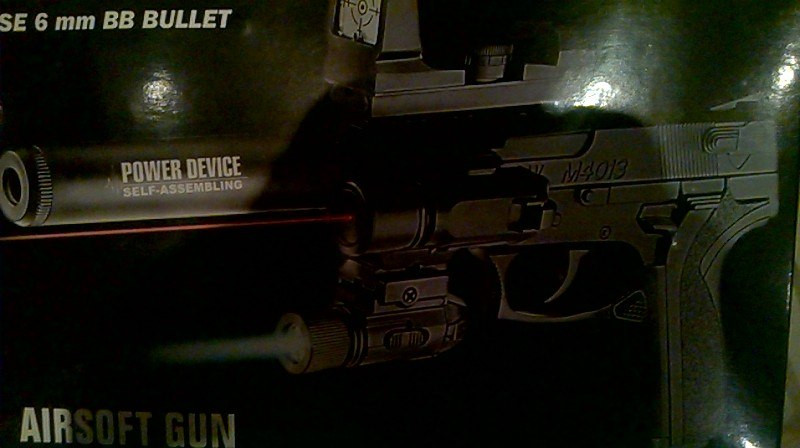 Пистолет на пульках (шариках) 6 мм плаccтмасовый M 4013
