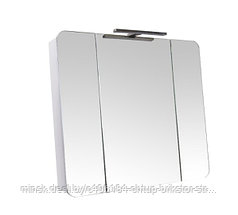АКВА РОДОС Шкаф настенный с зеркалом для ванной комнаты Рома 85