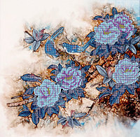 Схемы для вышивания бисером "Синие птицы".