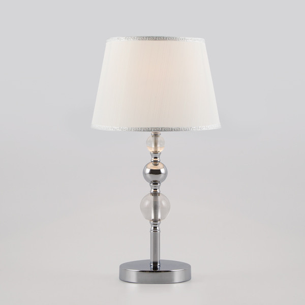 Настольная лампа с абажуром 01071/1 хром Sortino Eurosvet