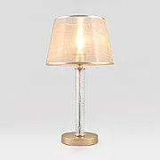 Настольная лампа с абажуром 01075/1 перламутровое золото Alcamo Eurosvet