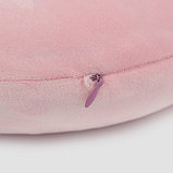 Подушка для путешествий "Однотонная", Memory Foam (розовая), фото 4