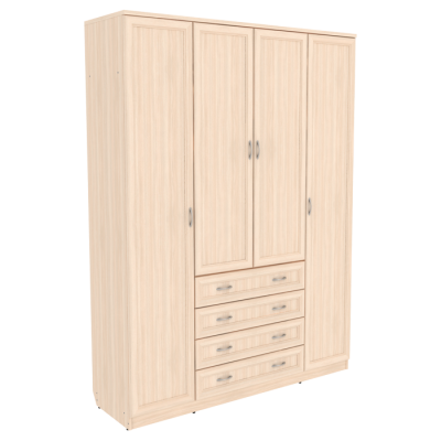 Шкаф для белья со штангой, полками и ящиками арт. 110 система Гарун (6 вариантов цвета) - фото 2 - id-p117092300
