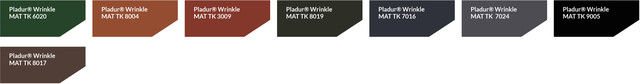 Матовое покрытие PLADUR® Wrinkle mat ThyssenKrupp (Германия) Гарантия 45 лет