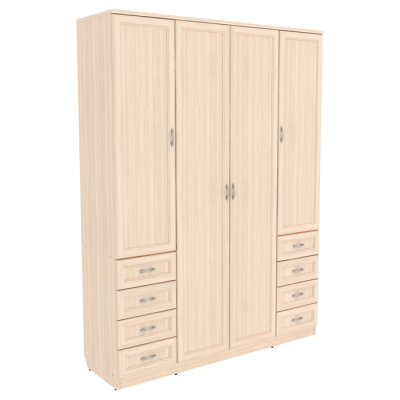 Шкаф для белья со штангой, полками и ящиками арт. 112 система Гарун (6 вариантов цвета) - фото 2 - id-p117092503