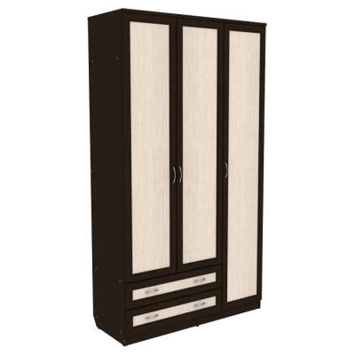 Шкаф для белья 3-х дверный арт. 114 система Гарун (6 вариантов цвета)