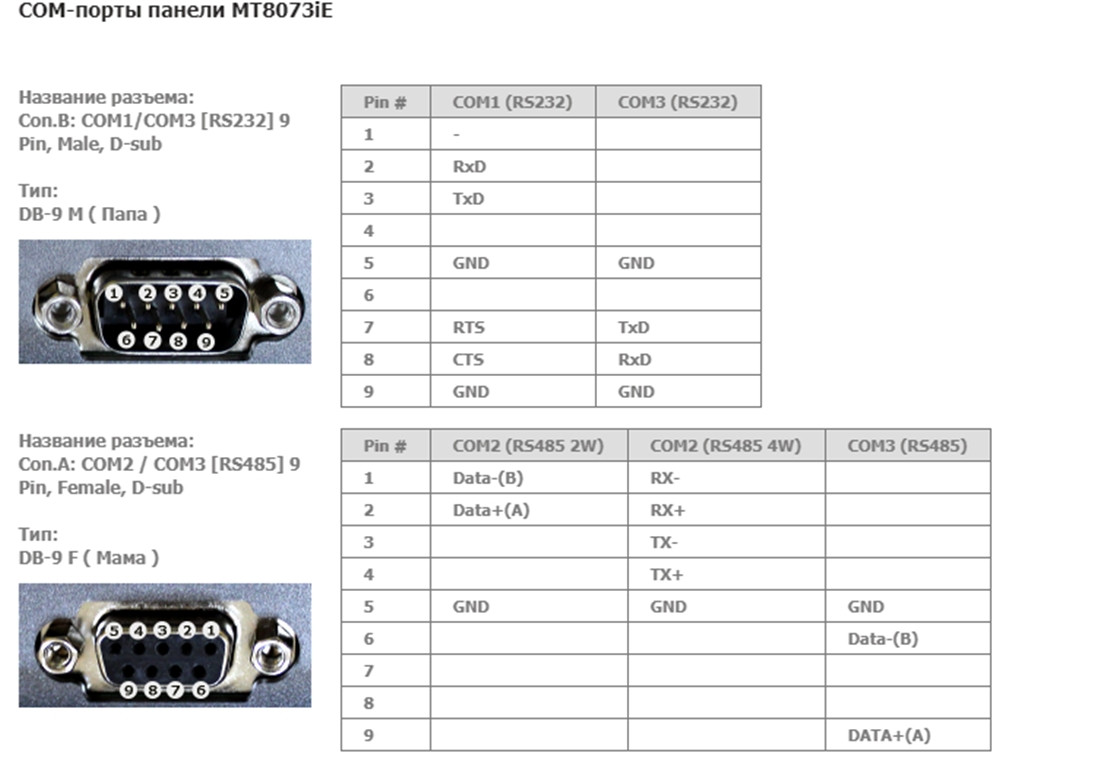 Weintek MT8073iE Программируемая панель оператора 7", 24В 2 x Ethernet, USB host - фото 6 - id-p116773354