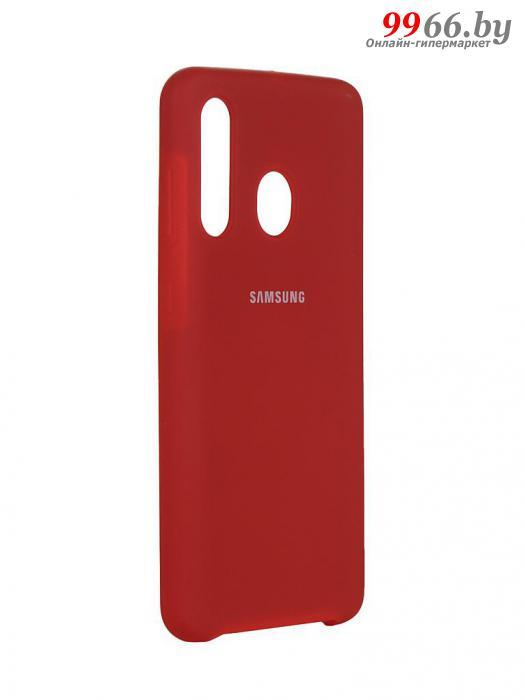Чехол Innovation для Samsung Galaxy A60 Silicone Cover Red 16289 - фото 1 - id-p116898419