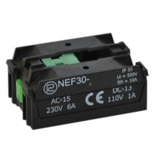 Кнопка управления, контактный элемент NEF30 / EF30 PROMET