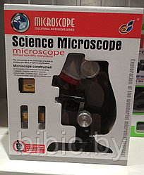 Детский Микроскоп - увеличение 100Х, 200Х, 400Х с аксессуарами с подсветкой