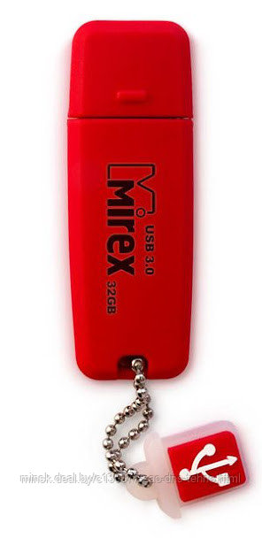 32Gb USB 3.0 FlashDrive Mirex CHROMATIC RED - фото 1 - id-p117108024