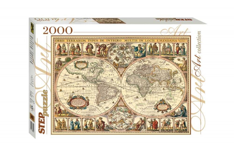 Мозаика "puzzle" 2000 "Историческая карта мира"