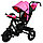 Детский трехколесный велосипед трансформер Kinder Trike Expert розовый 12/10, фото 4