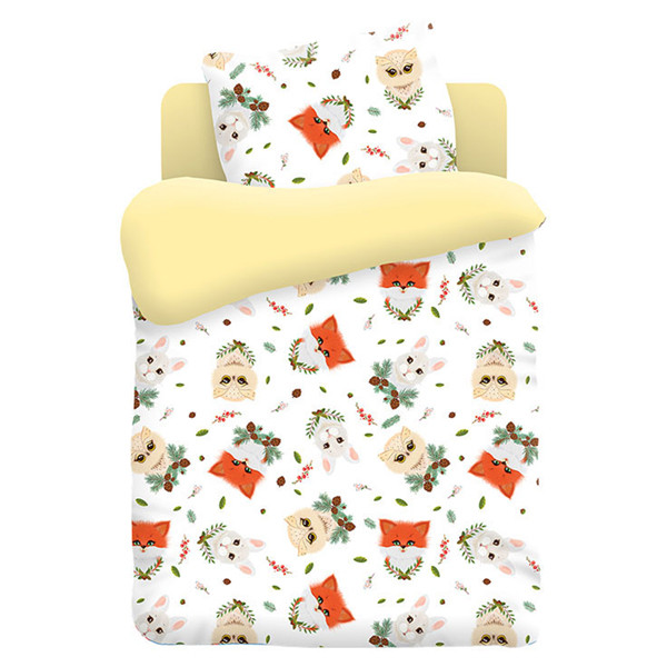 Детское постельное белье в кроватку «Непоседа» Лесные пушистики 587371 (Детский) на резинке
