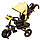 Трехколесный велосипед Kinder Trike Classic (поворотное сидение) (жёлтый) с надувные колеса 12\10, арт. 0637, фото 3