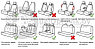 Комплект чехлов на автомобильные сидения Car Seat Cover 9 предметов (чехлы для автомобиля) Синие, фото 8