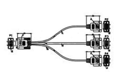 Weintek RZC004850 Соединительный кабель для панелей оператора серии MT8000, порт COM3 - фото 1 - id-p116773391