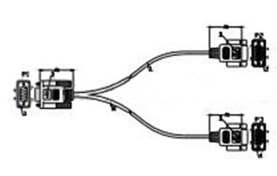 Weintek RZC002320 Соединительный кабель для панелей оператора серии MT8000, порт COM1 - фото 1 - id-p116773392