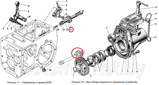 shesternia vom motoblok malaya mtz