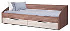 Кровать с ящиками "Фея" (венге/дуб беленый), фото 3